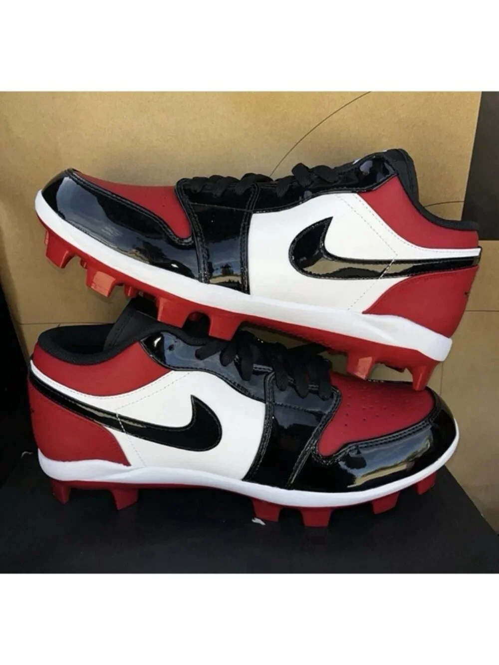 NEW Nike Air Jordan 1 Retro MCS Low Baseball Cleats CJ8524-600 Men Size 12